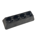  СЪЕДИНИТЕЛ ЧЕТВОРЕН БЕЗ ШНУР /ЧЕРЕН, БЯЛ/